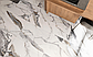 Керамогранит мрамор матовый Calacatta Gold 600x1200x10 тонущие чернила, фото 2