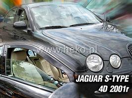 Ветровики вставные для Jaguar S-Type (2001-2009) седан / Ягуар [18303] (HEKO)