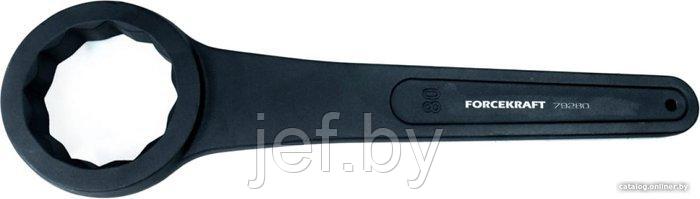 Ключ накидной ударный односторонний удлиненный 80мм FORCEKRAFT FK-79280