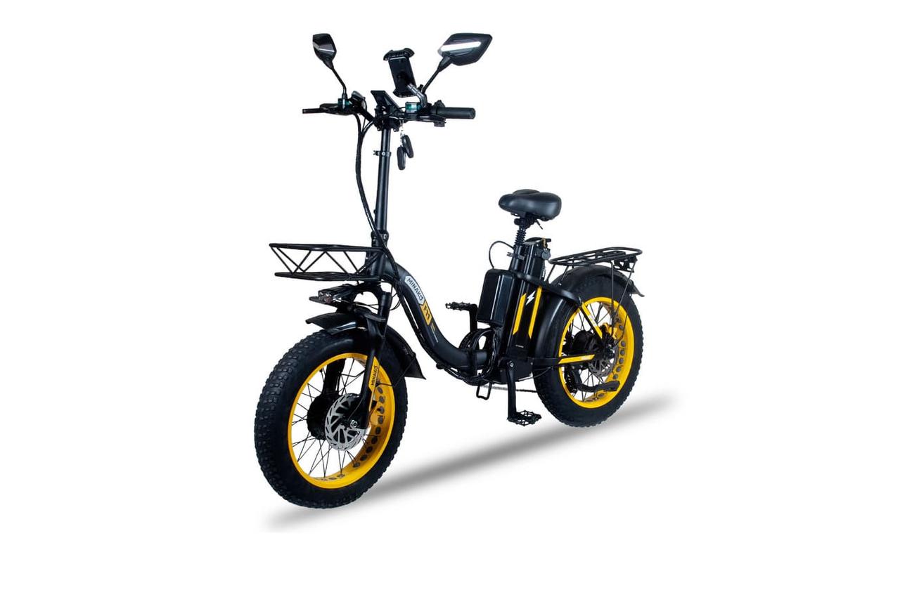Электровелосипед Minako F11 Dual Pro (жёлтый)