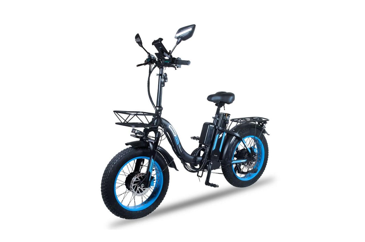Электровелосипед Minako F11 Dual Pro (синий)