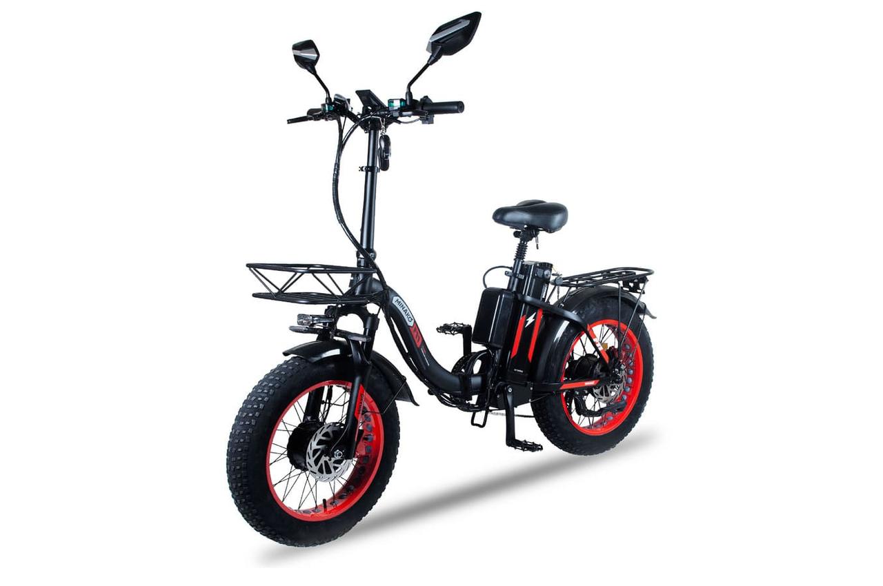 Электровелосипед Minako F11 Dual Pro (красный)