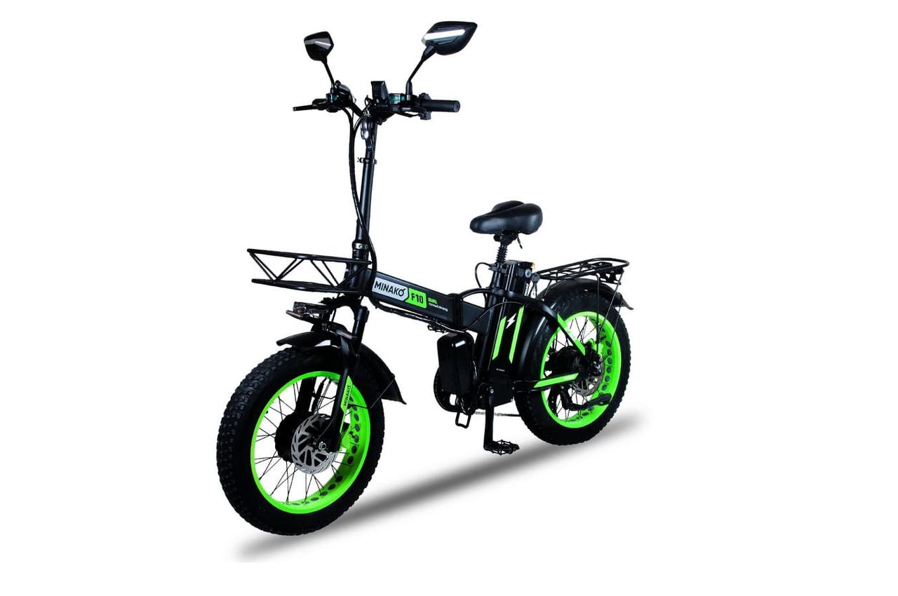 Электровелосипед Minako F10 Dual Pro (зелёный)