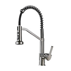 Смеситель для кухни VALFEX VF.73826-3 с гибким изливом (графит)