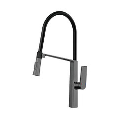 Смеситель для кухни VALFEX VF.73827-3 с гибким изливом (графит)