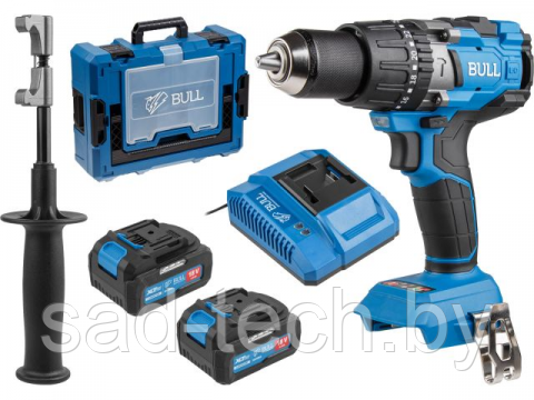Аккум. дрель-шуруповерт BULL SR 1805 Xcase XLTpro, 2х4 Ач
