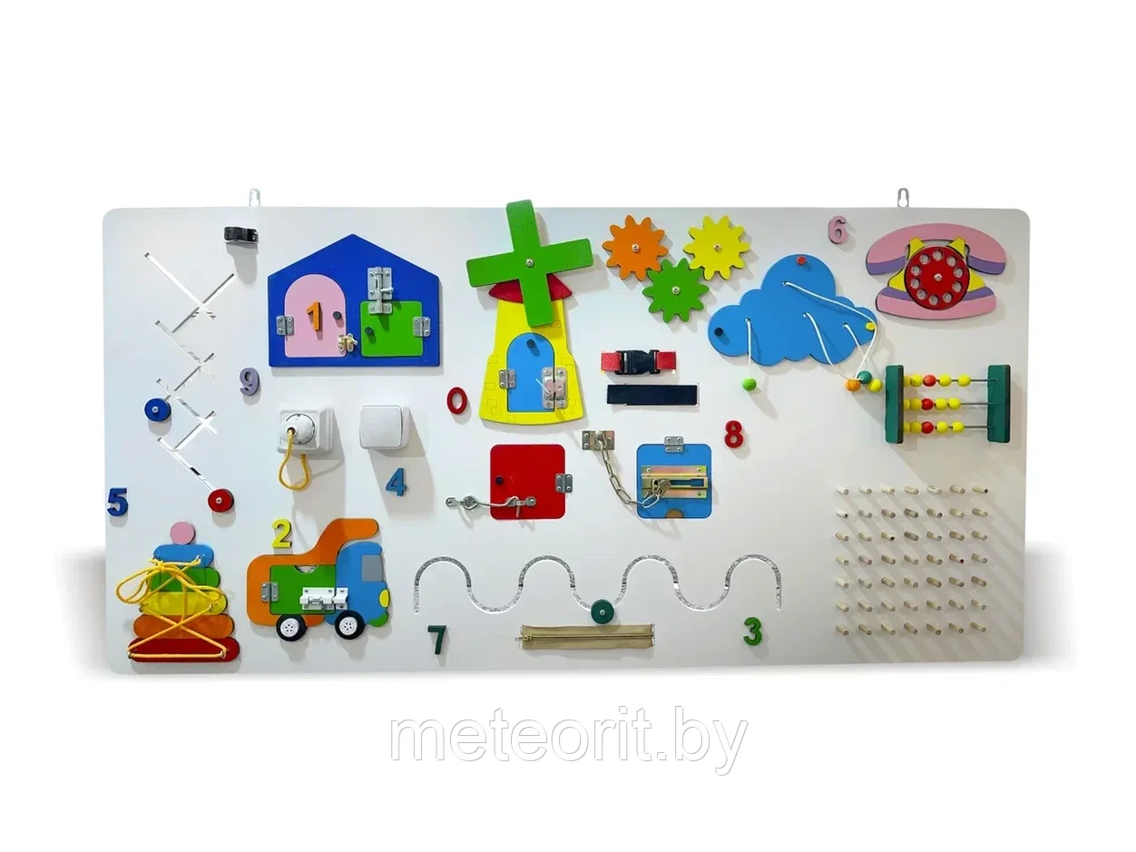 Бизиборд Счастливый день (с геобордом)