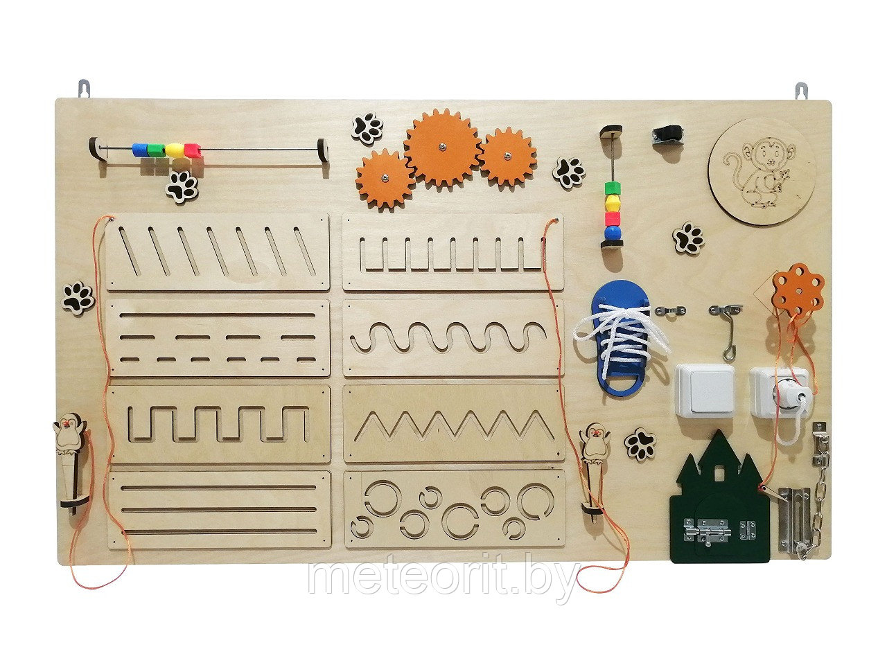 Бизиборд С тактильными прописями