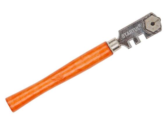 Стеклорез 6-роликовый STARTUL MASTER (ST4950-06) с деревянной ручкой, фото 2