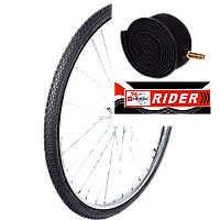 Покрышка 28”+камера 28” (комплект= одна шина 40-622 и одна камера 28x1.75/2.125) RIDER