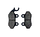 Колодки GY6-125/150 дисковые YABEN ( ZF-150 ) CG-125, ухо влево, фото 2