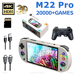 M22 Pro Ретро портативная игровая консоль 5.0" HD 1920 * 1080 IPS дисплей с поддержкой LINUX / Emelec 4.3 для