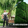 Высоторез садовый аккумуляторный Stohf (штанга 2.5 м, цепная пила шина 15 см, секатор, 2 АКБ 2 Ач), фото 5