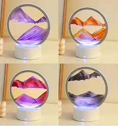 Лампа- ночник "Зыбучий песок" с 3D эффектом Desk Lamp (RGB -подсветка, 7 цветов) / Песочная картина