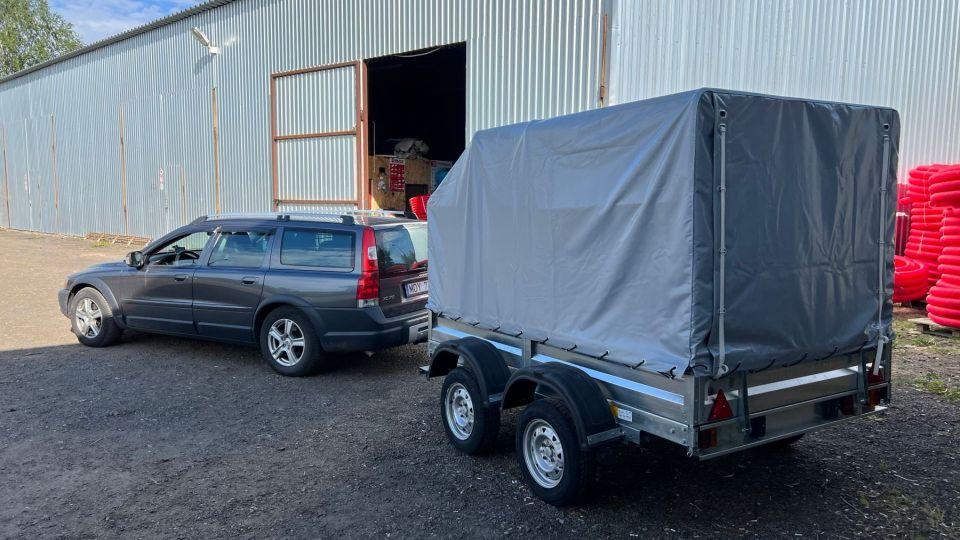 Прицеп Avtos А28P2В (2800*1500*300 ресс. AL-KO (R13) без тента, 2-х осный)