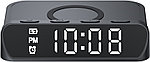 Беспроводное зарядное устройство Havit W3031 (15W) Type-C, будильник + часы, Черный