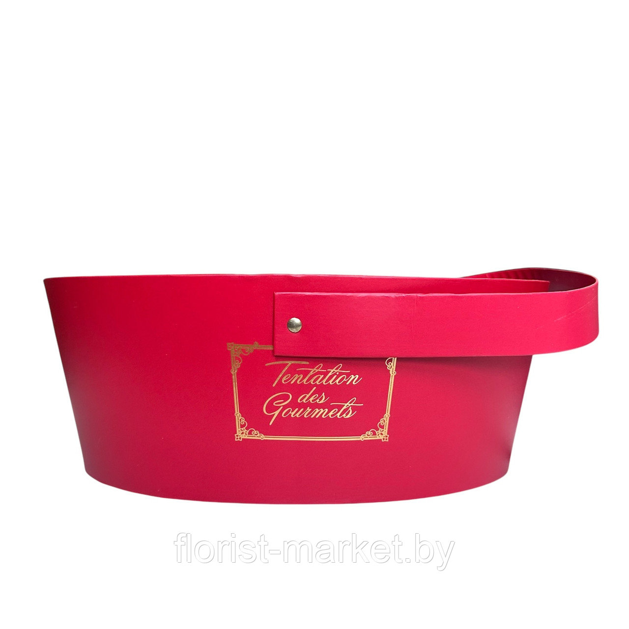 Коробка с ручкой 26,5*22*10, красный