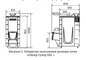 Печь для бани TMF Гейзер Супер XXL Inox ДА ЗК Терракота, фото 3