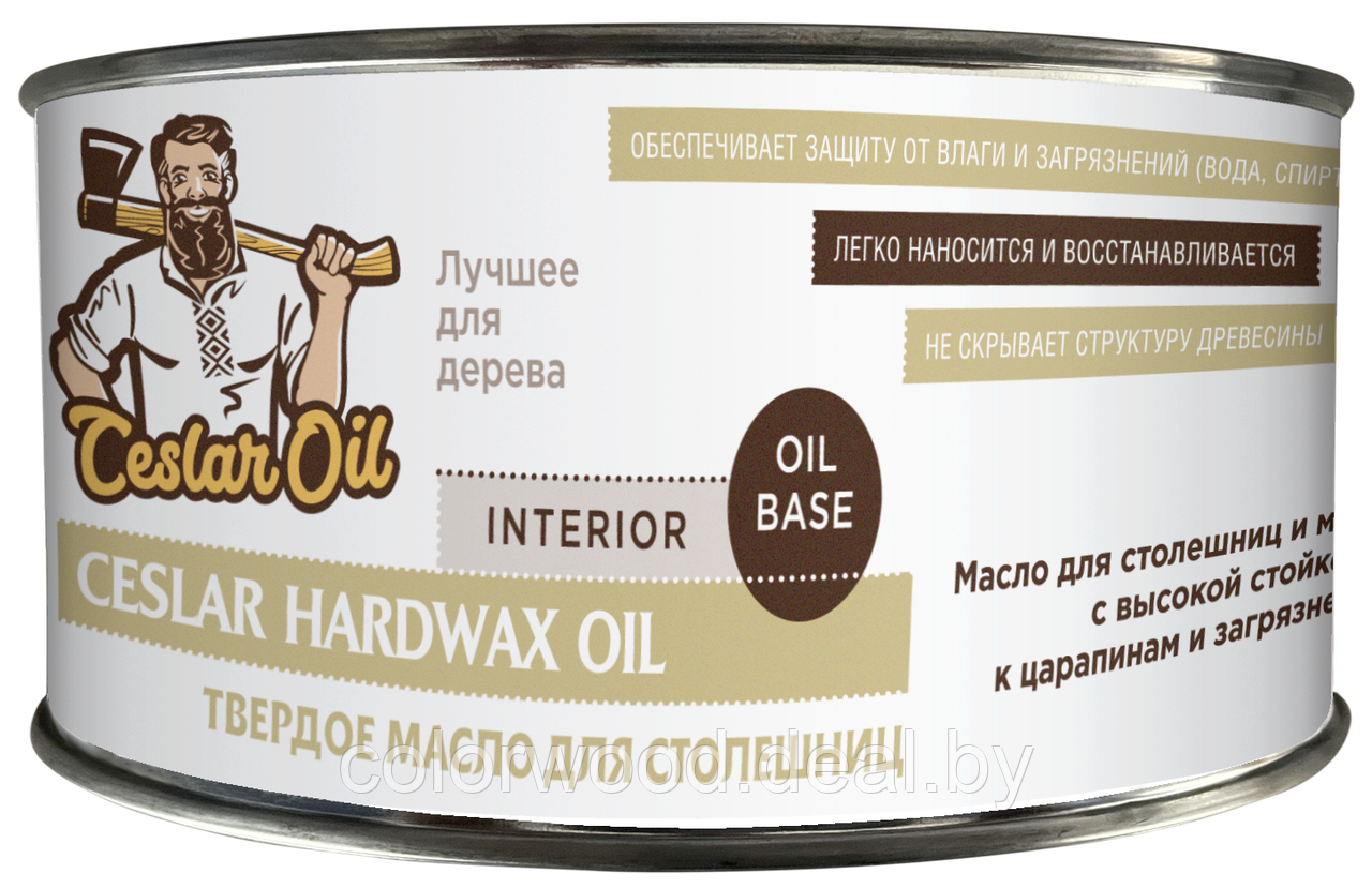 Масло Hard Wax Oil бесцветное натуральный эффект 0,45л