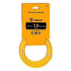 Леска для триммера (1,6 мм, 15 м; круглая) DEKO TL16