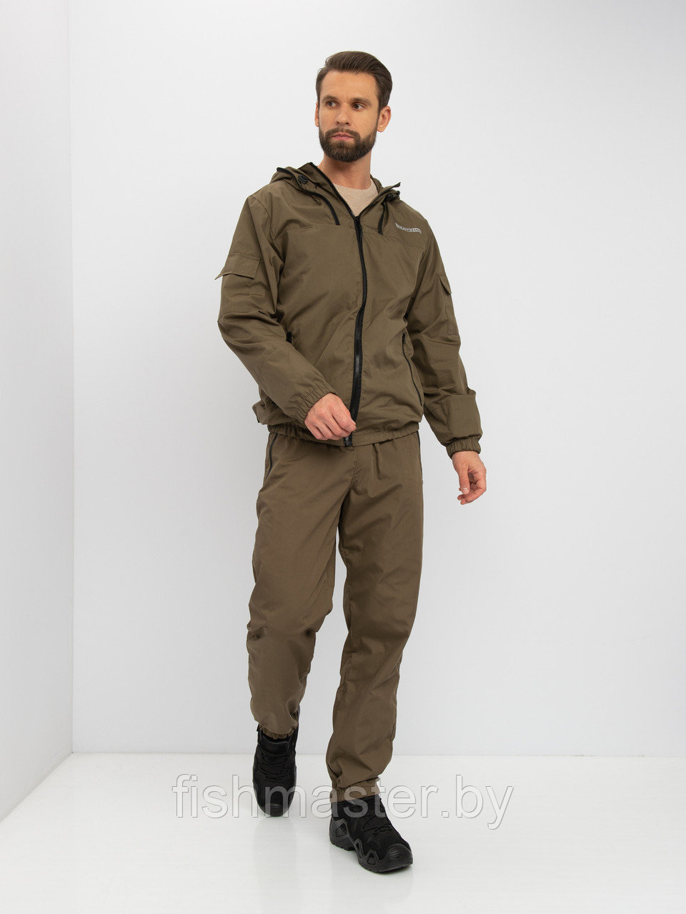 Костюм летний HUNTSMAN Стрелок Антимоскит цв.Хаки тк Сорочка Смесовая