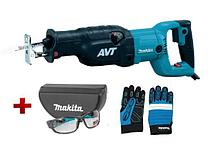 Сабельная пила MAKITA JR 3070 CT в чем. + АКЦИЯ Защитные очки + Перчатки "Механик" XL