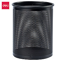 Подставка (стакан) для канцелярских принадлежностей металлический круглый DELI QUALI (цена с НДС)