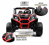 Детский электромобиль RiverToys K777KK LUX 4WD (красный) Buggy Полноприводный, двухместный, фото 2