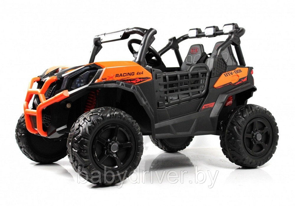 Детский электромобиль RiverToys K777KK LUX 4WD (оранжевый) Buggy Полноприводный, двухместный