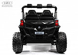 Детский электромобиль RiverToys K777KK LUX 4WD (чёрный) Buggy Полноприводный, двухместный, фото 6