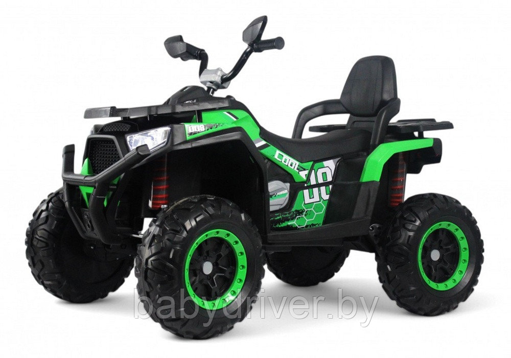 Детский электроквадроцикл RiverToys К001АМ 4WD (зелёный) Полноприводный