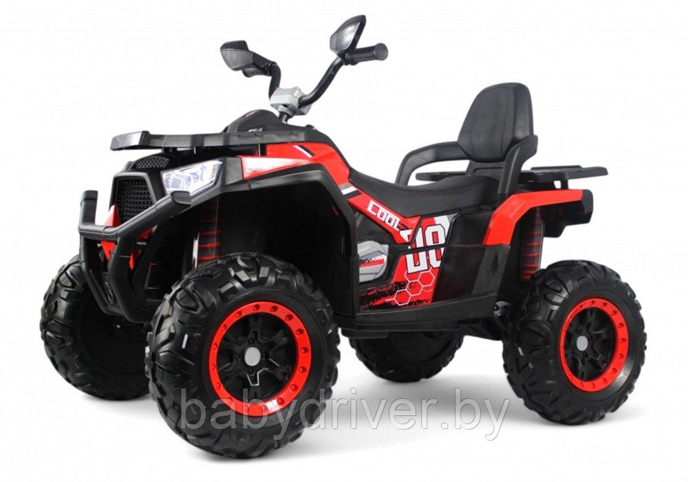 Детский электроквадроцикл RiverToys К001АМ 4WD (красный) Полноприводный