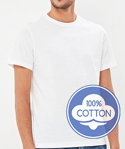 Футболка муж. хлопок БЕЛАЯ р.2XL