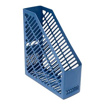 Лоток вертикальный Deli, 1 секция, 90мм, синий. Цена без учета НДС 20%