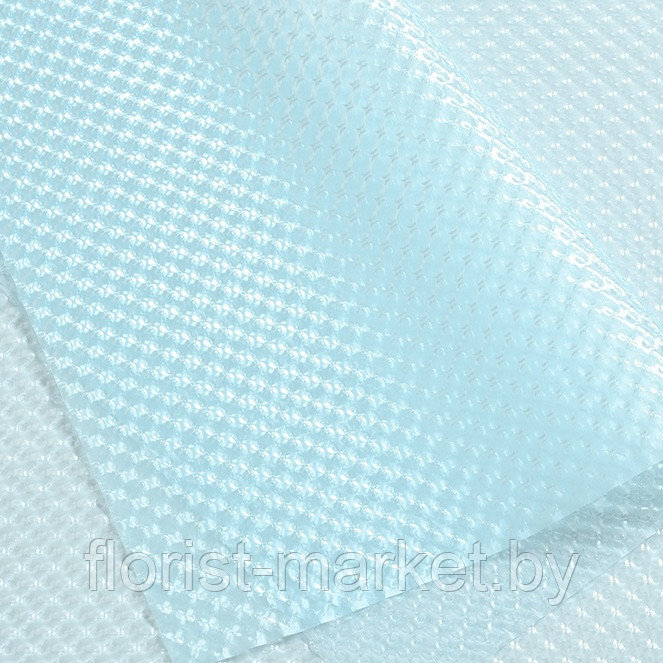 Плёнка "Bubble", 52*52 см, 10 шт/уп., голубой