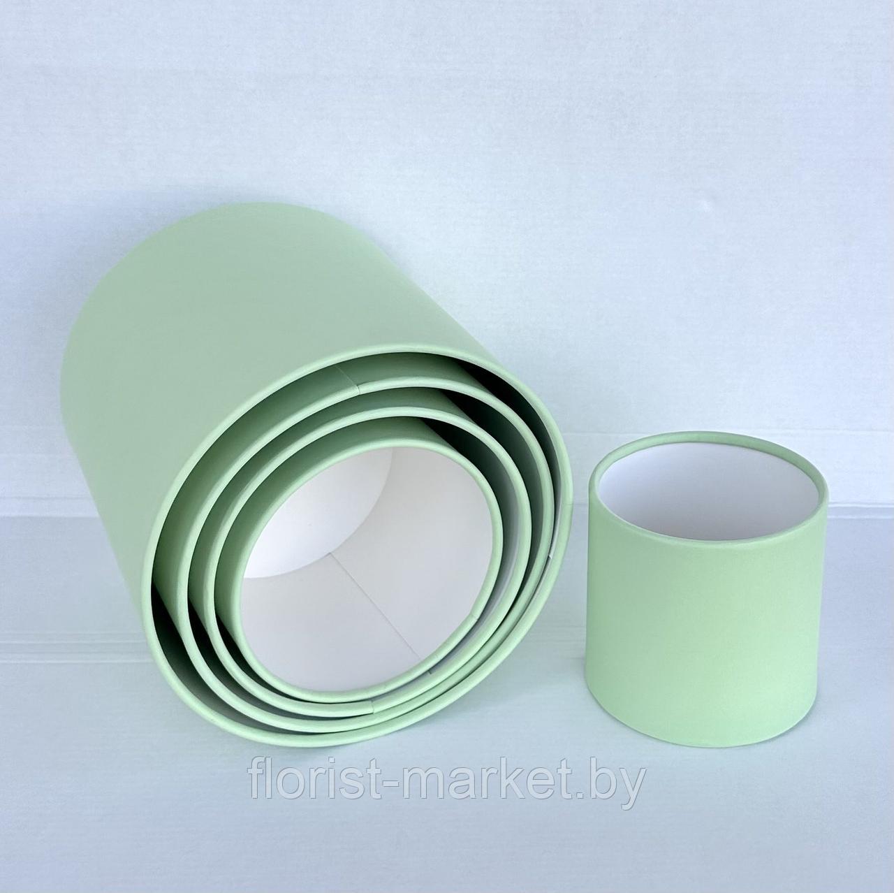 Набор шляпных коробок 5в1, светло-зелёный