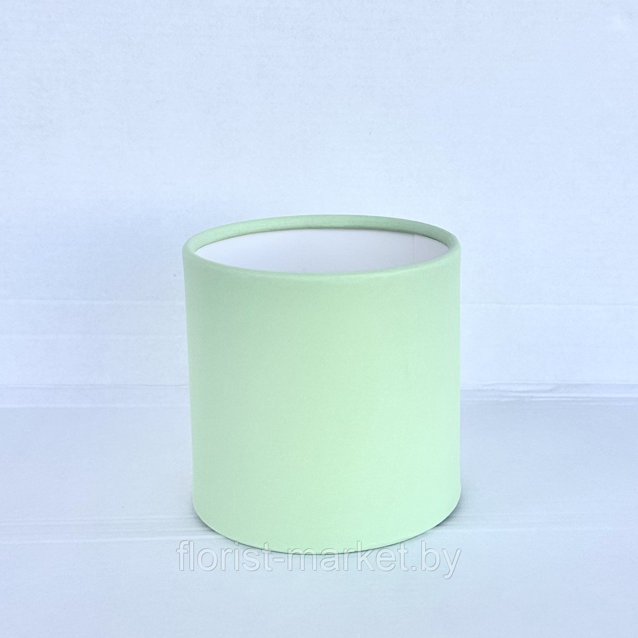 Коробка шляпная, D10/H10 см, светло-зелёный