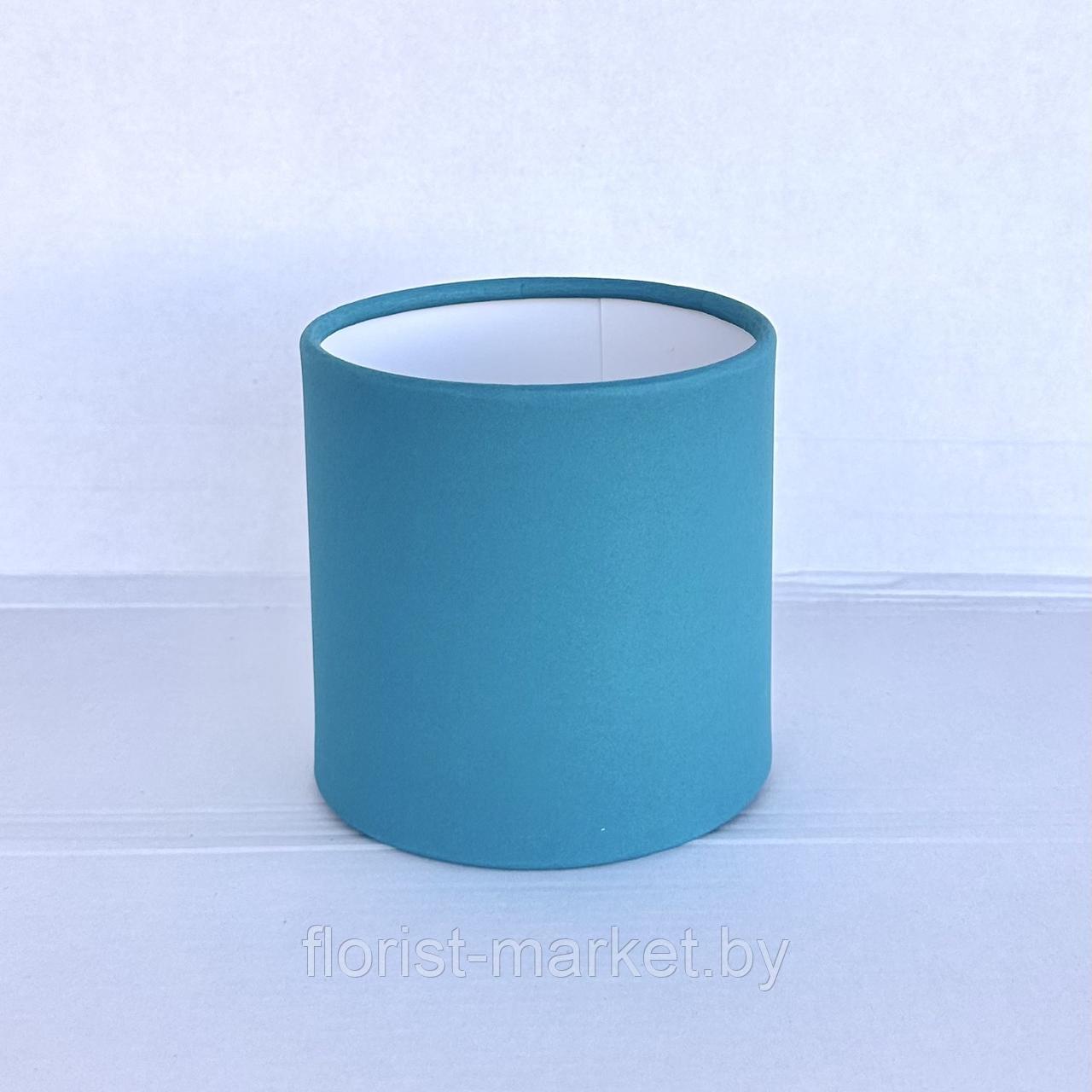 Коробка шляпная, D10/H10 см, бирюза