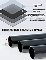 Вешалка напольная металлическая для одежды и обуви (черная), фото 3