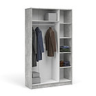 Система Чикаго Шкаф 3д (с зеркалом) MAX Ателье светлый/Белый, фото 2