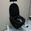 Унитаз подвесной Dasman Tornado Black безободковый с сиденьем Soft close, фарфор, фото 5