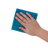 Салфетка для уборки OfficeClean, для сил загрязн., двусторон., с абразивом, 30*30см, синяя ЦЕНА БЕЗ НДС, фото 2