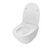 Унитаз подвесной Dasman Tornado безободковый с сиденьем Soft close, фарфор, фото 2