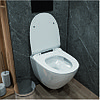 Унитаз подвесной Dasman Tornado безободковый с сиденьем Soft close, фарфор, фото 5
