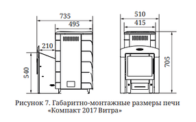 Печь для бани TMF Компакт 2017 Inox Витра Терракота, фото 2