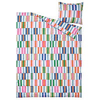 IKEA/ КЛИББКОРСОРТ пододеяльник и наволочка, 150x200/50x60 см