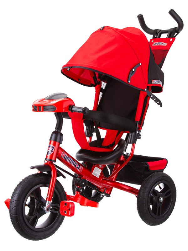 Детский трёхколёсный музыкальный велосипед Trike Formula 3 FA3R красный