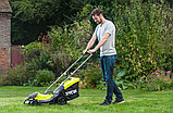 Газонокосилка Ryobi RLM18X33B-40 (с АКБ 4 Ah) желтый, черный, фото 6