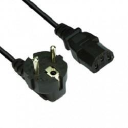 Кабель компьютер --> 220V (угловая Евровилка) 3G*0,5mm2 VCOM (CE021-CU0.5-3M) 3м