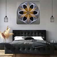 Картина в интерьер на стену string art